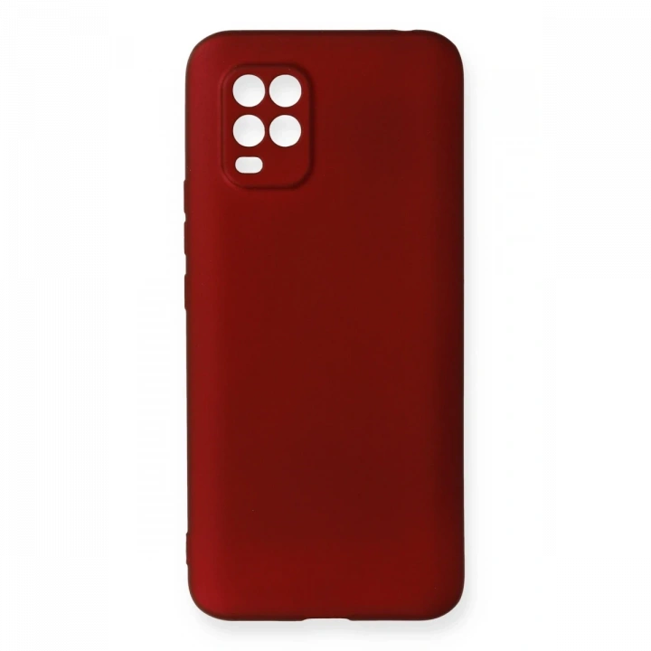 BFS  Xiaomi Mi 10 Lite Kılıf First Silikon - Bordo