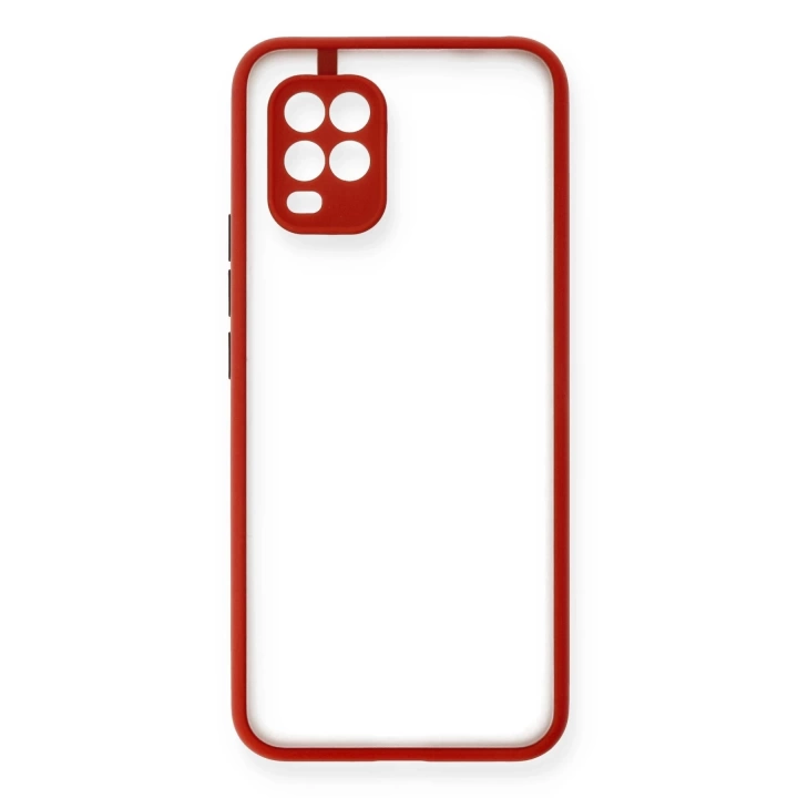 BFS  Xiaomi Mi 10 Lite Kılıf Montreal Silikon Kapak - Kırmızı