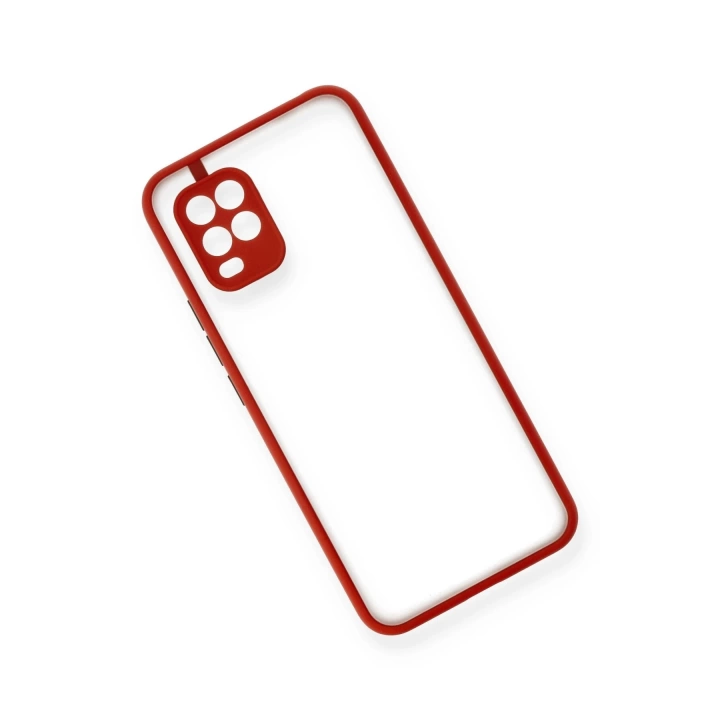 BFS  Xiaomi Mi 10 Lite Kılıf Montreal Silikon Kapak - Kırmızı