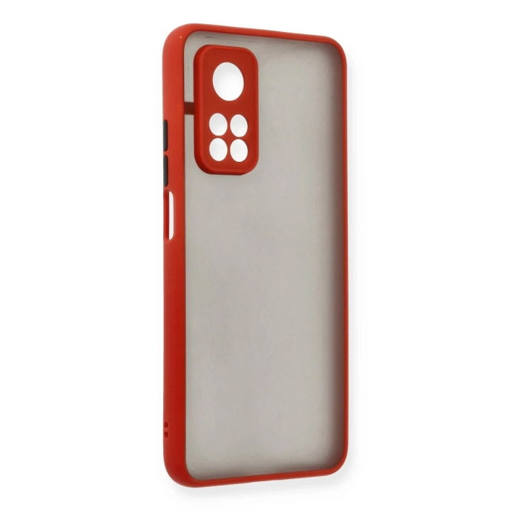 BFS  Xiaomi Mi 10T Kılıf Montreal Silikon Kapak - Kırmızı