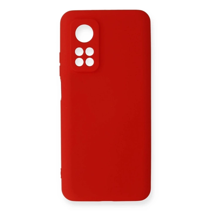 BFS  Xiaomi Mi 10T Kılıf Nano içi Kadife Silikon - Kırmızı