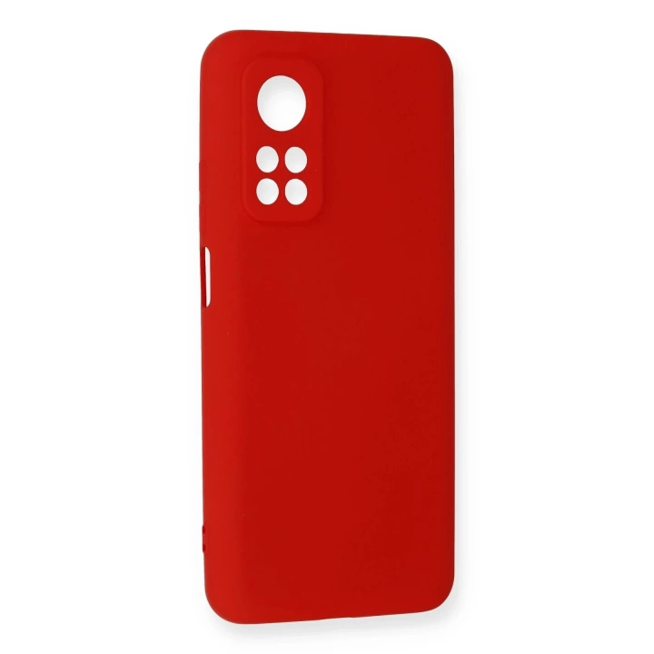 BFS  Xiaomi Mi 10T Kılıf Nano içi Kadife Silikon - Kırmızı