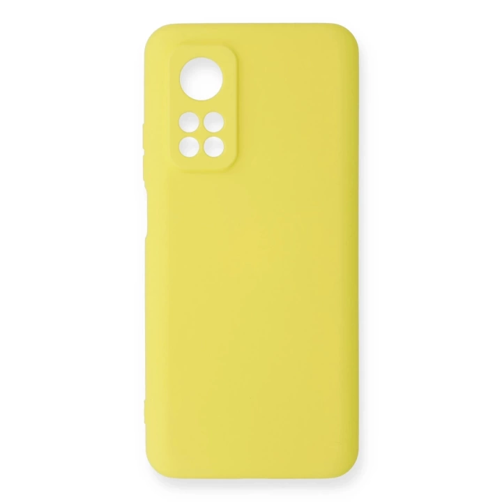 BFS  Xiaomi Mi 10T Kılıf Nano içi Kadife Silikon - Sarı