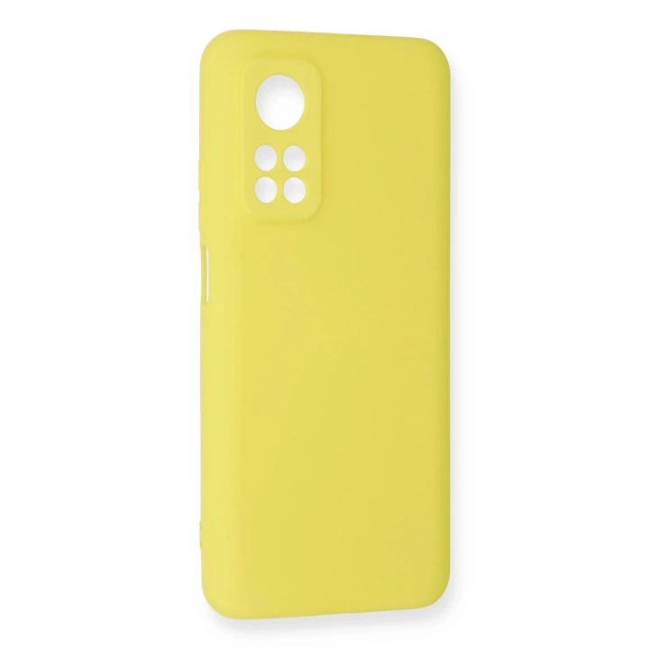 BFS  Xiaomi Mi 10T Kılıf Nano içi Kadife Silikon - Sarı