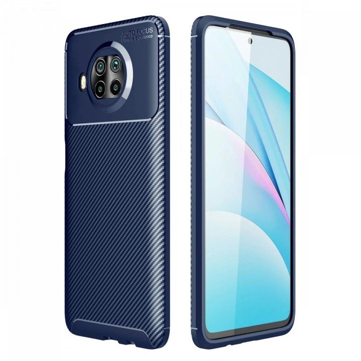 BFS  Xiaomi Mi 10T Lite Kılıf Auto Focus Karbon Kapak - Lacivert