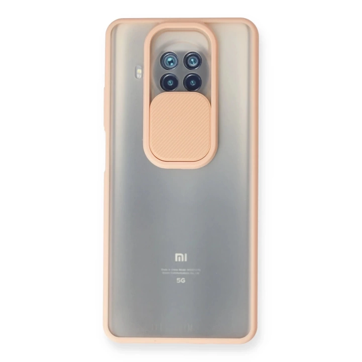 BFS  Xiaomi Mi 10T Lite Kılıf Palm Buzlu Kamera Sürgülü Silikon - Pembe