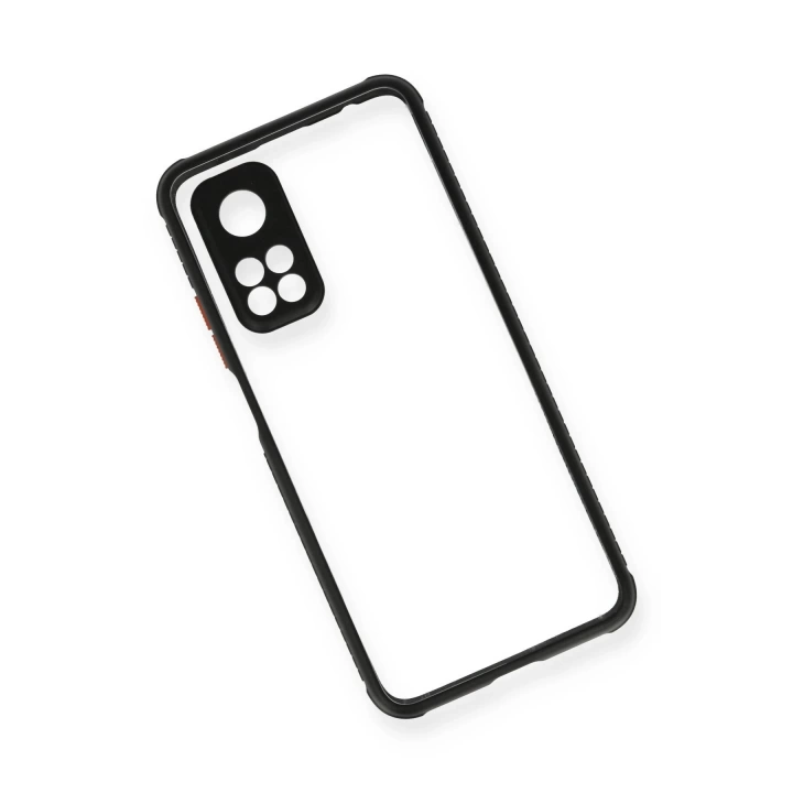 BFS  Xiaomi Mi 10T Pro Kılıf Miami Şeffaf Silikon - Siyah