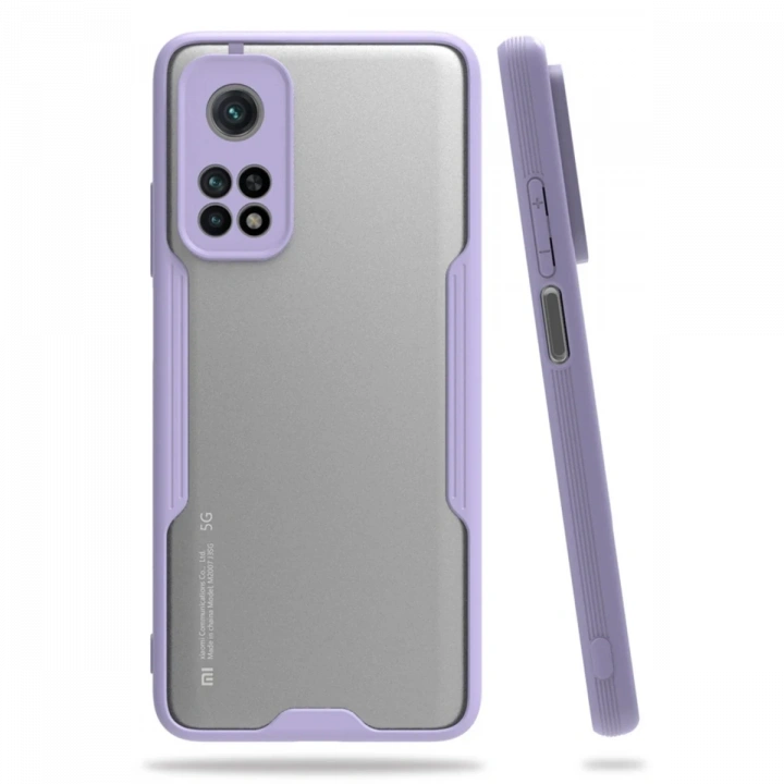 BFS  Xiaomi Mi 10T Pro Kılıf Platin Silikon - Lila