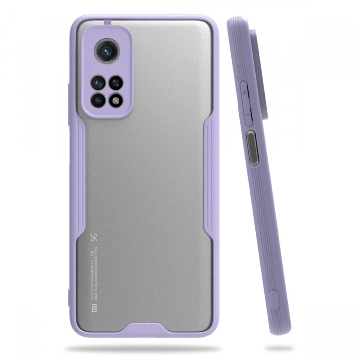 BFS  Xiaomi Mi 10T Pro Kılıf Platin Silikon - Lila