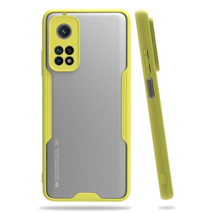 BFS  Xiaomi Mi 10T Pro Kılıf Platin Silikon - Sarı
