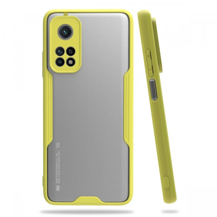 BFS  Xiaomi Mi 10T Pro Kılıf Platin Silikon - Sarı