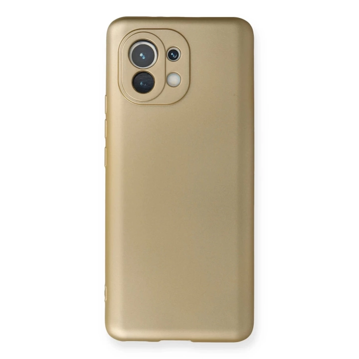 BFS  Xiaomi Mi 11 Kılıf First Silikon - Gold