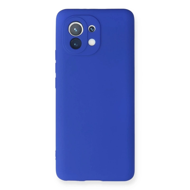BFS  Xiaomi Mi 11 Kılıf First Silikon - Lacivert