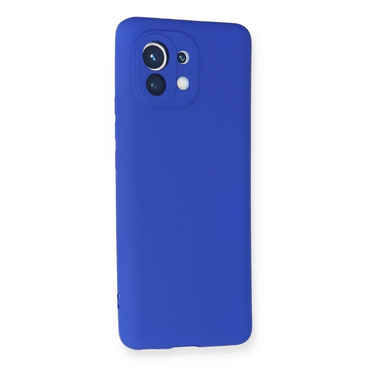BFS  Xiaomi Mi 11 Kılıf First Silikon - Lacivert