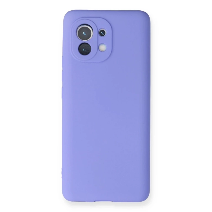 BFS  Xiaomi Mi 11 Kılıf First Silikon - Lila