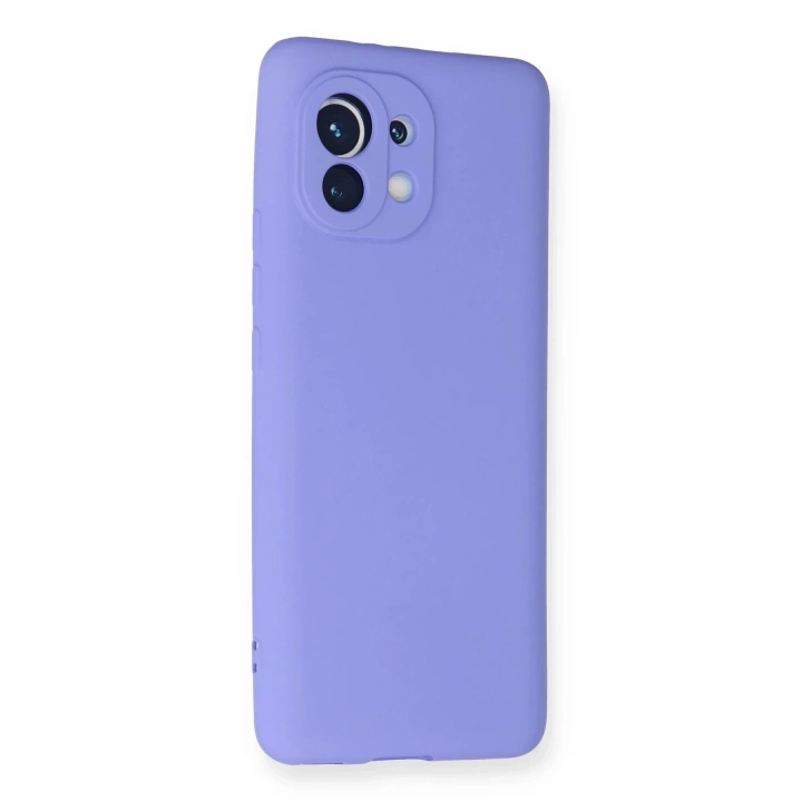 BFS  Xiaomi Mi 11 Kılıf First Silikon - Lila