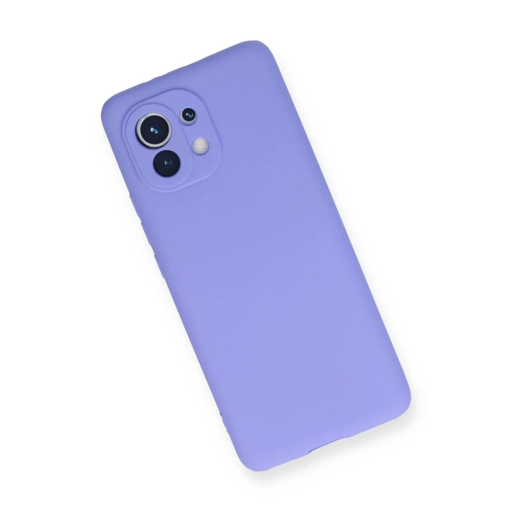 BFS  Xiaomi Mi 11 Kılıf First Silikon - Lila