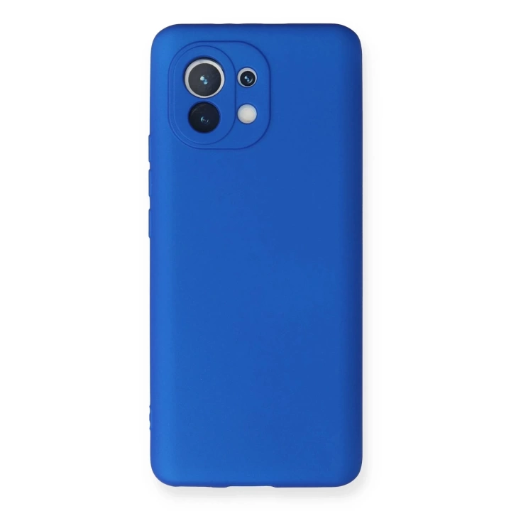 BFS  Xiaomi Mi 11 Kılıf First Silikon - Mavi