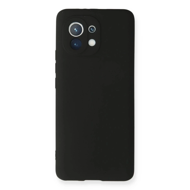 BFS  Xiaomi Mi 11 Kılıf First Silikon - Siyah