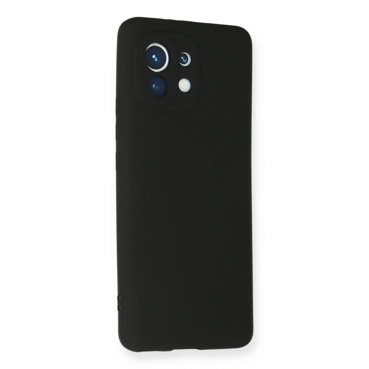 BFS  Xiaomi Mi 11 Kılıf First Silikon - Siyah