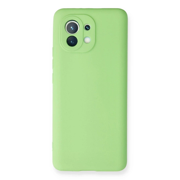 BFS  Xiaomi Mi 11 Kılıf First Silikon - Yeşil