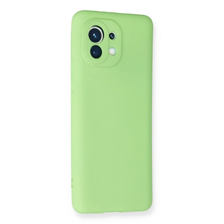 BFS  Xiaomi Mi 11 Kılıf First Silikon - Yeşil
