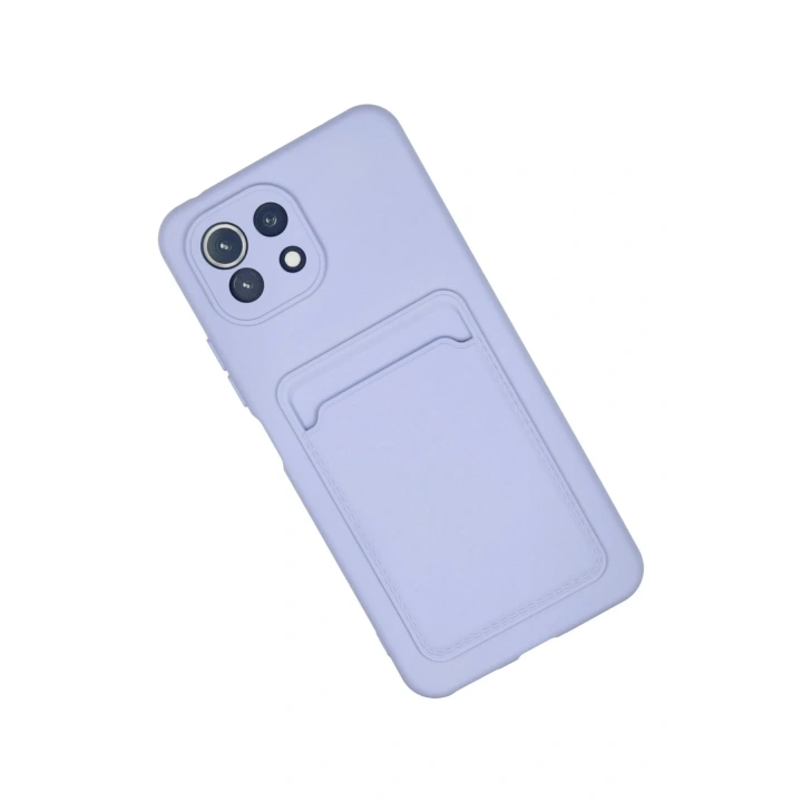 BFS  Xiaomi Mi 11 Kılıf Kelvin Kartvizitli Silikon - Lila