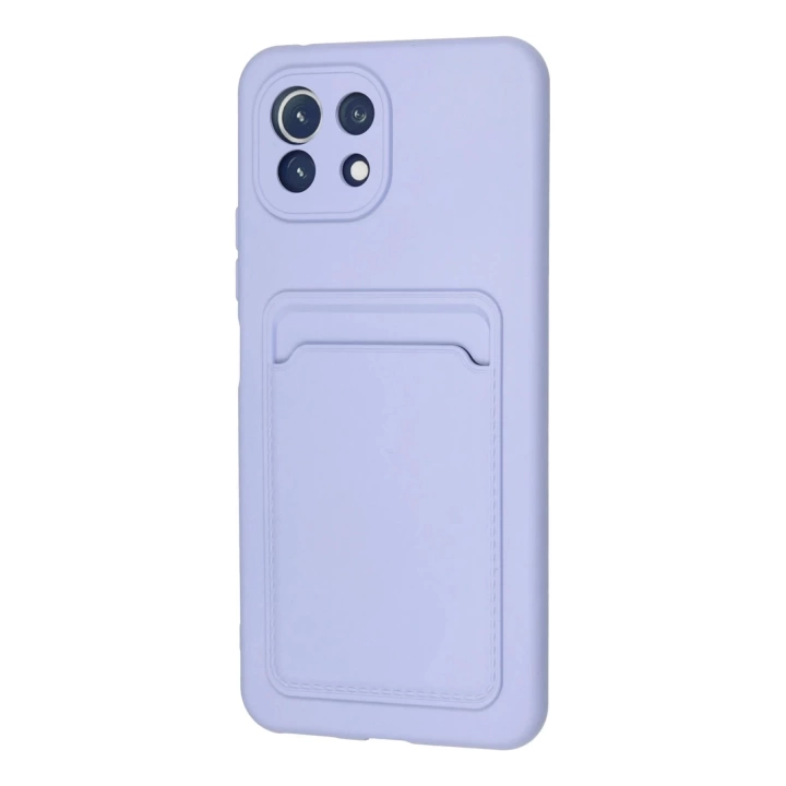 BFS  Xiaomi Mi 11 Kılıf Kelvin Kartvizitli Silikon - Lila