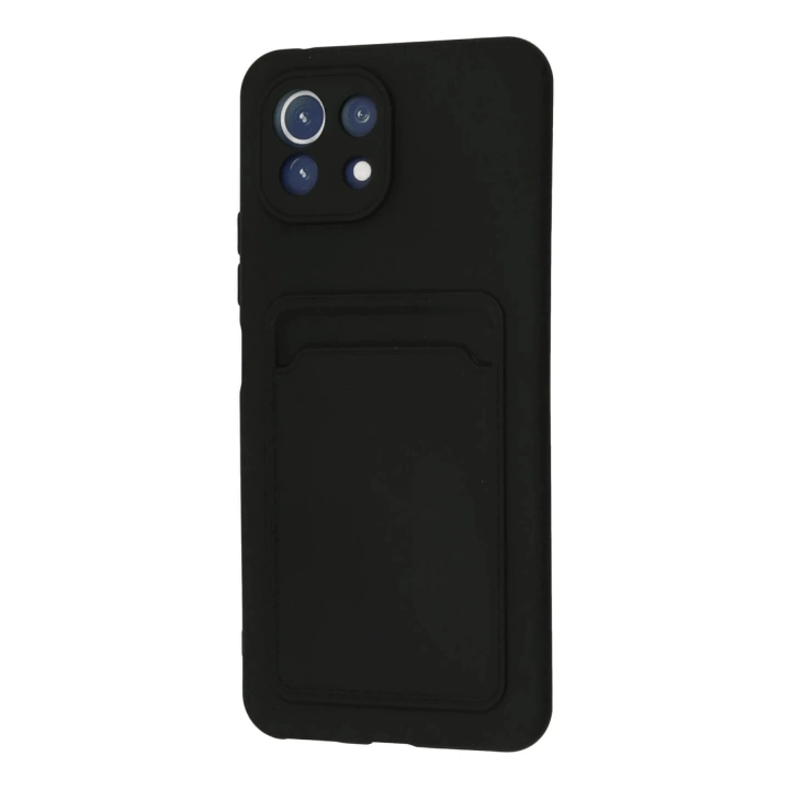 BFS  Xiaomi Mi 11 Kılıf Kelvin Kartvizitli Silikon - Siyah