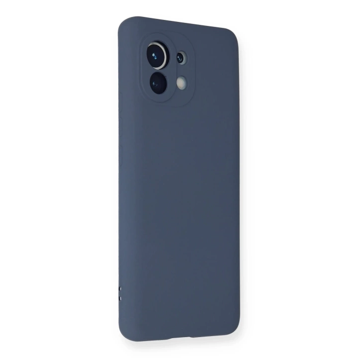 BFS  Xiaomi Mi 11 Kılıf Nano içi Kadife Silikon - Gri
