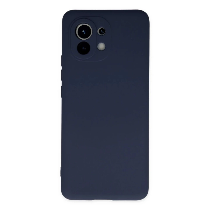 BFS  Xiaomi Mi 11 Kılıf Nano içi Kadife Silikon - Lacivert