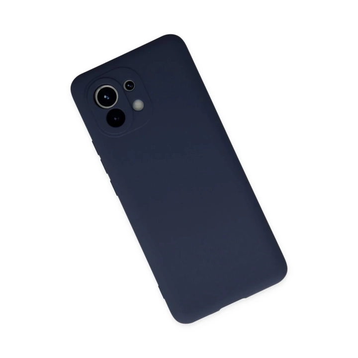 BFS  Xiaomi Mi 11 Kılıf Nano içi Kadife Silikon - Lacivert