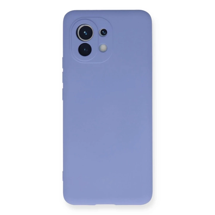 BFS  Xiaomi Mi 11 Kılıf Nano içi Kadife Silikon - Lila
