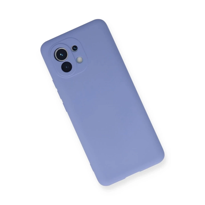 BFS  Xiaomi Mi 11 Kılıf Nano içi Kadife Silikon - Lila