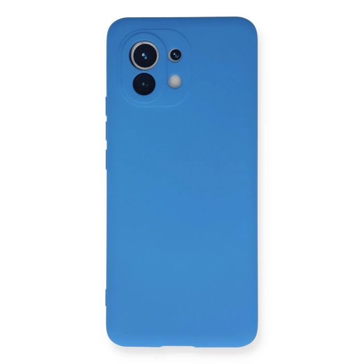 BFS  Xiaomi Mi 11 Kılıf Nano içi Kadife Silikon - Mavi
