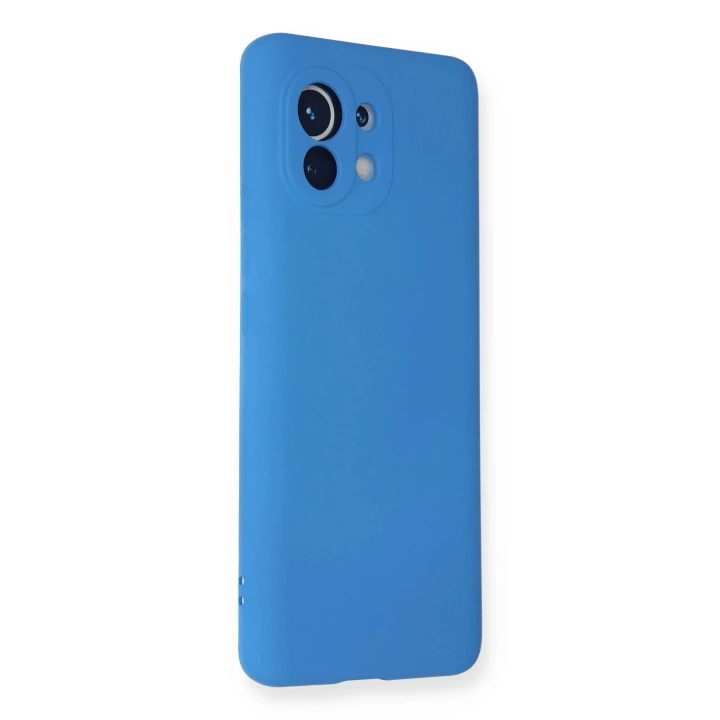 BFS  Xiaomi Mi 11 Kılıf Nano içi Kadife Silikon - Mavi