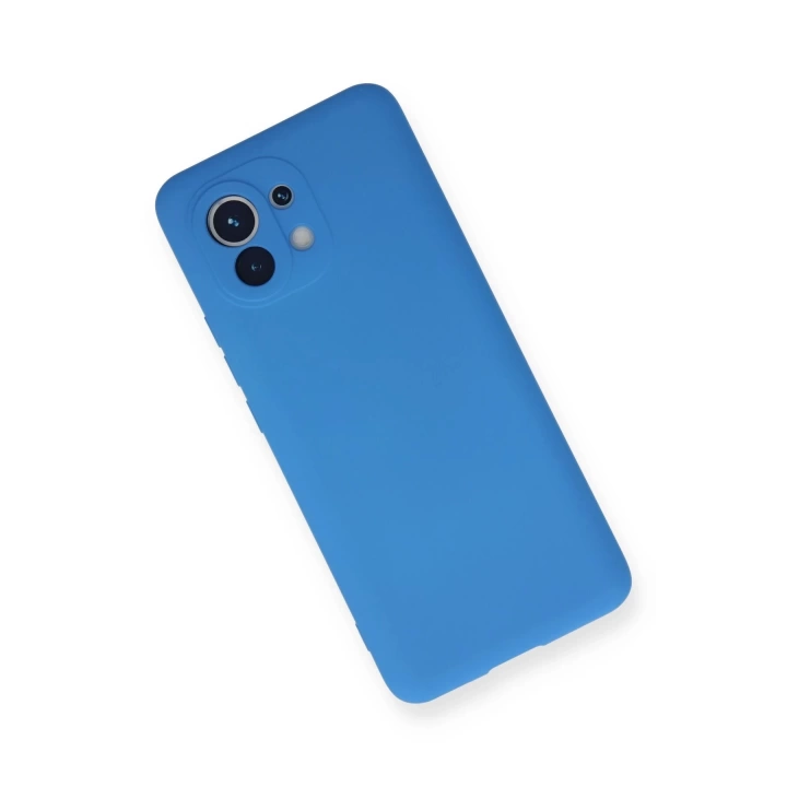 BFS  Xiaomi Mi 11 Kılıf Nano içi Kadife Silikon - Mavi