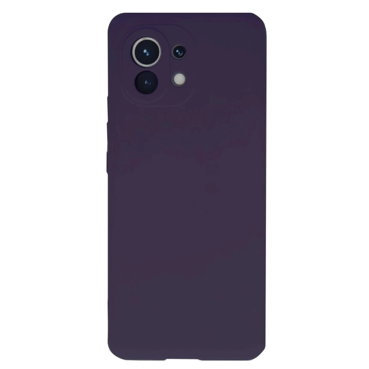 BFS  Xiaomi Mi 11 Kılıf Nano içi Kadife Silikon - Mor