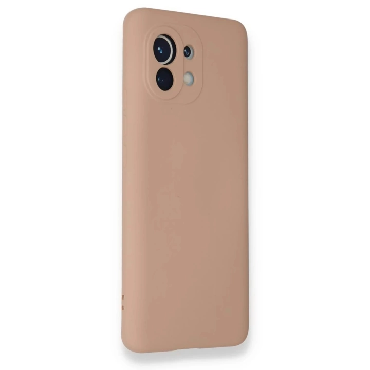 BFS  Xiaomi Mi 11 Kılıf Nano içi Kadife Silikon - Pudra