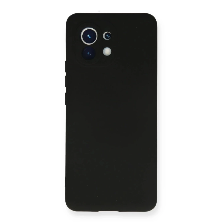 BFS  Xiaomi Mi 11 Kılıf Nano içi Kadife Silikon - Siyah