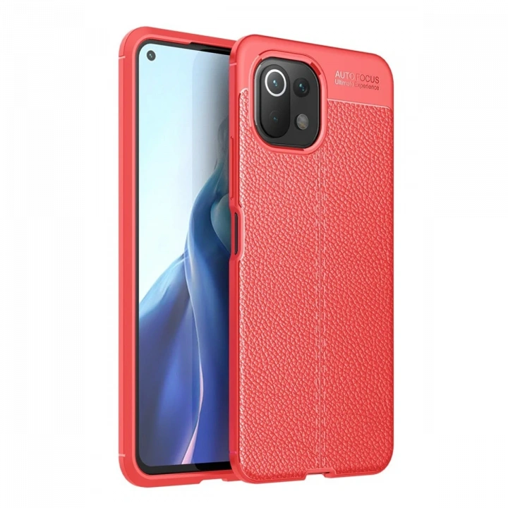 BFS  Xiaomi Mİ 11 Lite Kılıf Auto Focus Kapak - Kırmızı