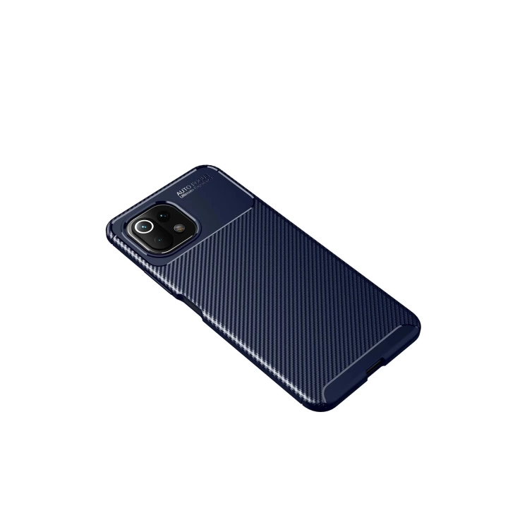 BFS  Xiaomi Mİ 11 Lite Kılıf Auto Focus Karbon Kapak - Lacivert