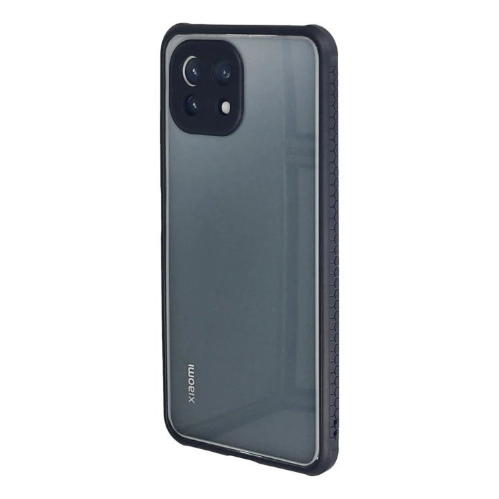 BFS  Xiaomi Mİ 11 Lite Kılıf Miami Şeffaf Silikon - Lacivert