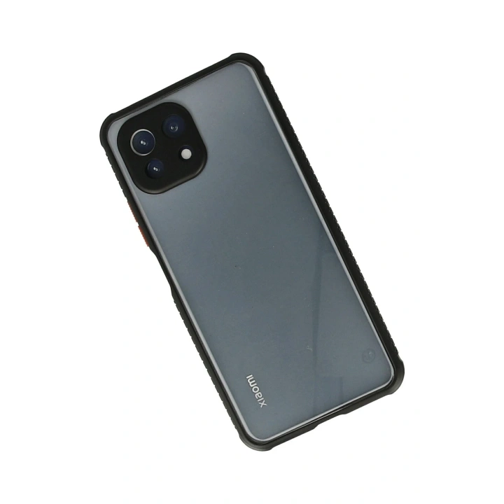 BFS  Xiaomi Mİ 11 Lite Kılıf Miami Şeffaf Silikon - Siyah