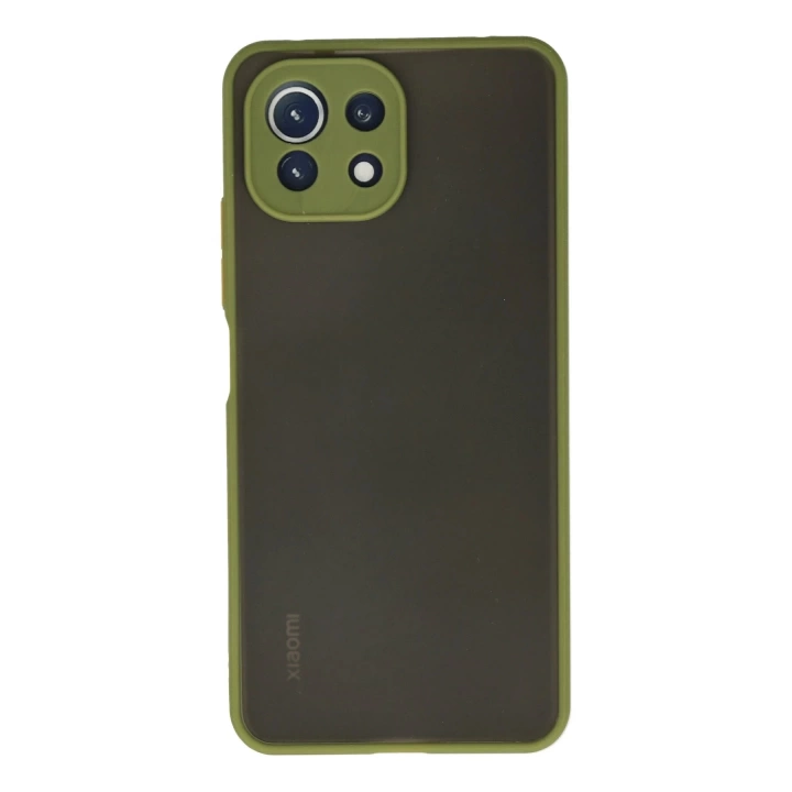 BFS  Xiaomi Mİ 11 Lite Kılıf Montreal Silikon Kapak - Açık Yeşil