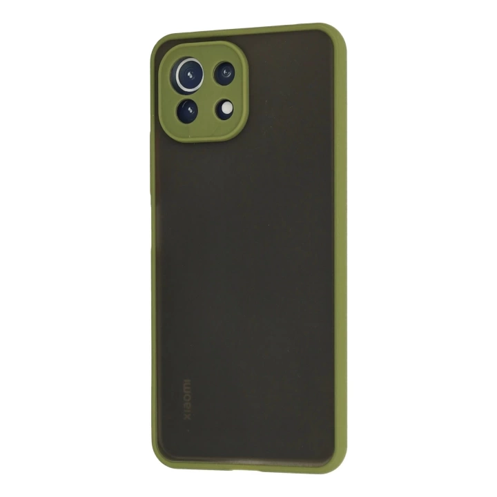 BFS  Xiaomi Mİ 11 Lite Kılıf Montreal Silikon Kapak - Açık Yeşil