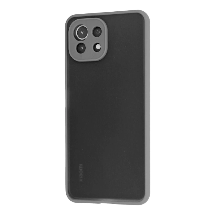 BFS  Xiaomi Mİ 11 Lite Kılıf Montreal Silikon Kapak - Gri