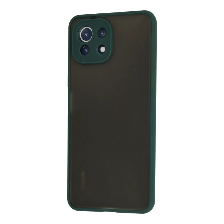 BFS  Xiaomi Mİ 11 Lite Kılıf Montreal Silikon Kapak - Yeşil