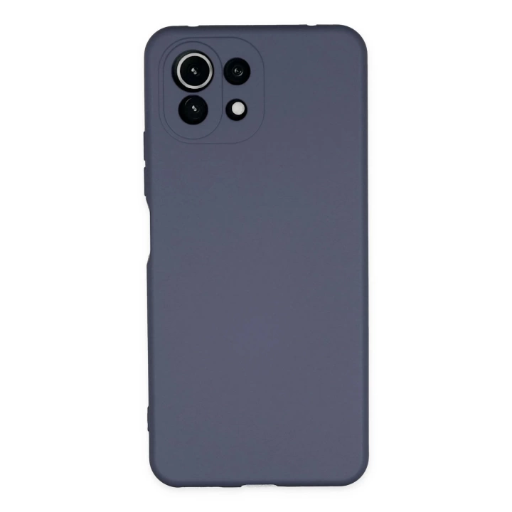 BFS  Xiaomi Mİ 11 Lite Kılıf Nano içi Kadife Silikon - Gri