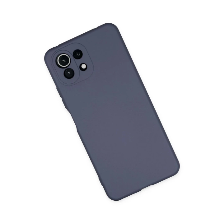 BFS  Xiaomi Mİ 11 Lite Kılıf Nano içi Kadife Silikon - Gri
